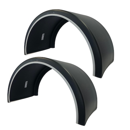 Fenders For Single Axle With Twin/Dually Applications. PN# Suits Rim Size Up To 17.5 PR